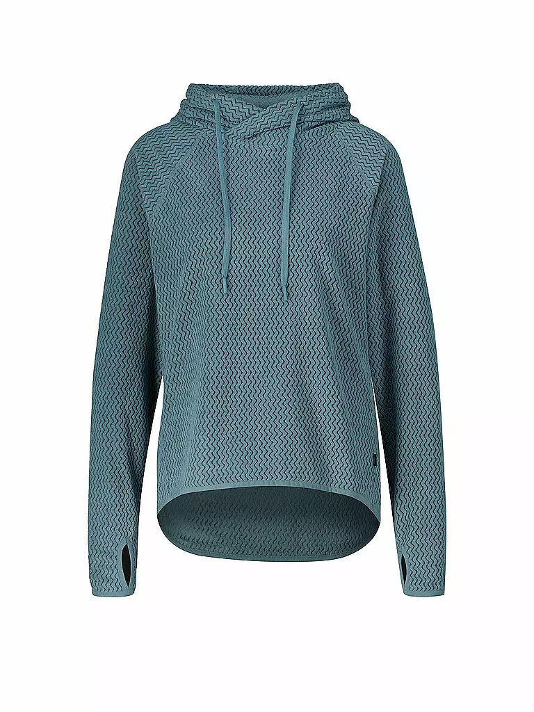 MERU | Giacca in pile da donna Calais con cappuccio | Petrolio