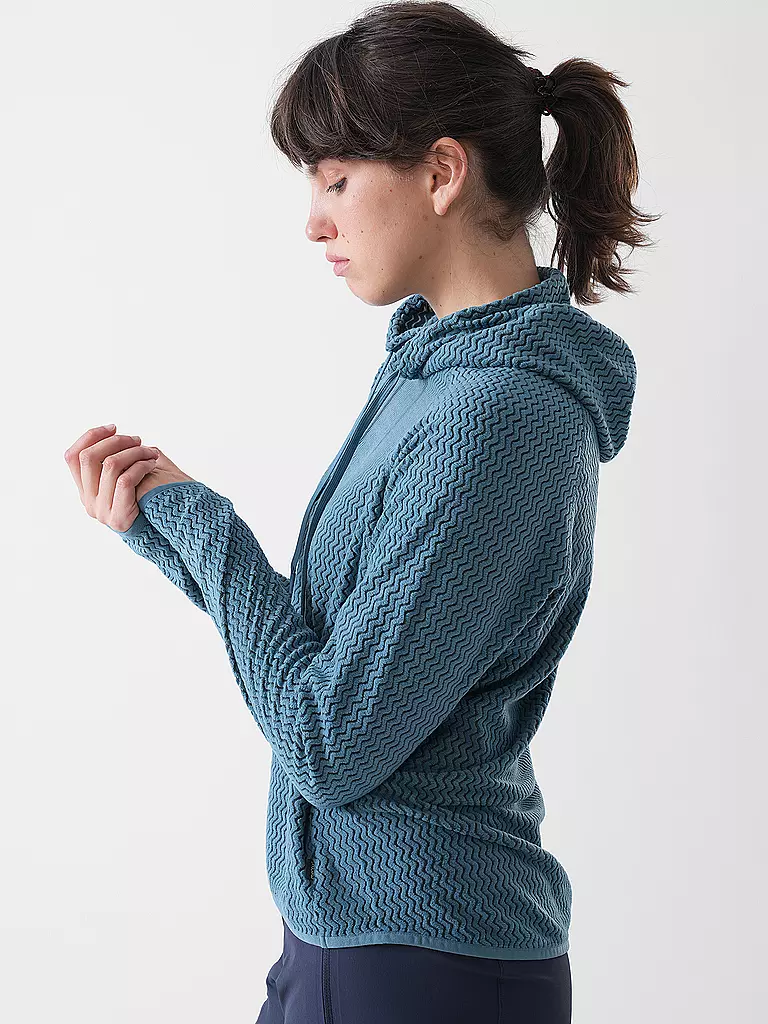 MERU | Giacca in pile da donna Calais con cappuccio |