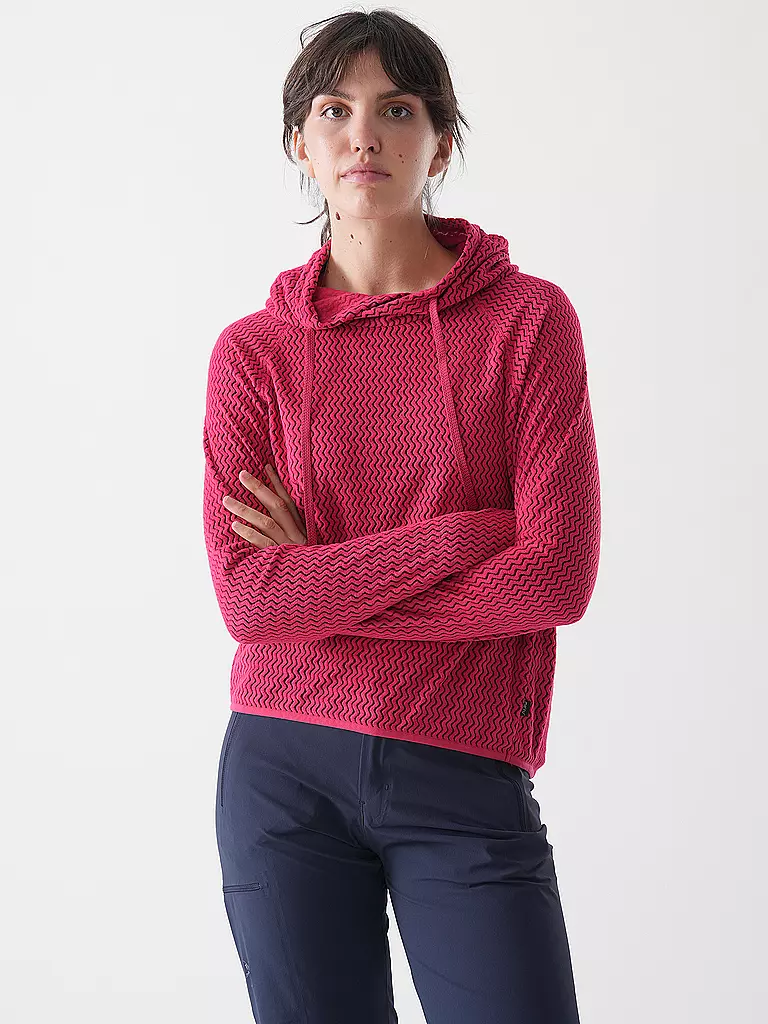 MERU | Giacca in pile da donna con cappuccio Calais | Bacca