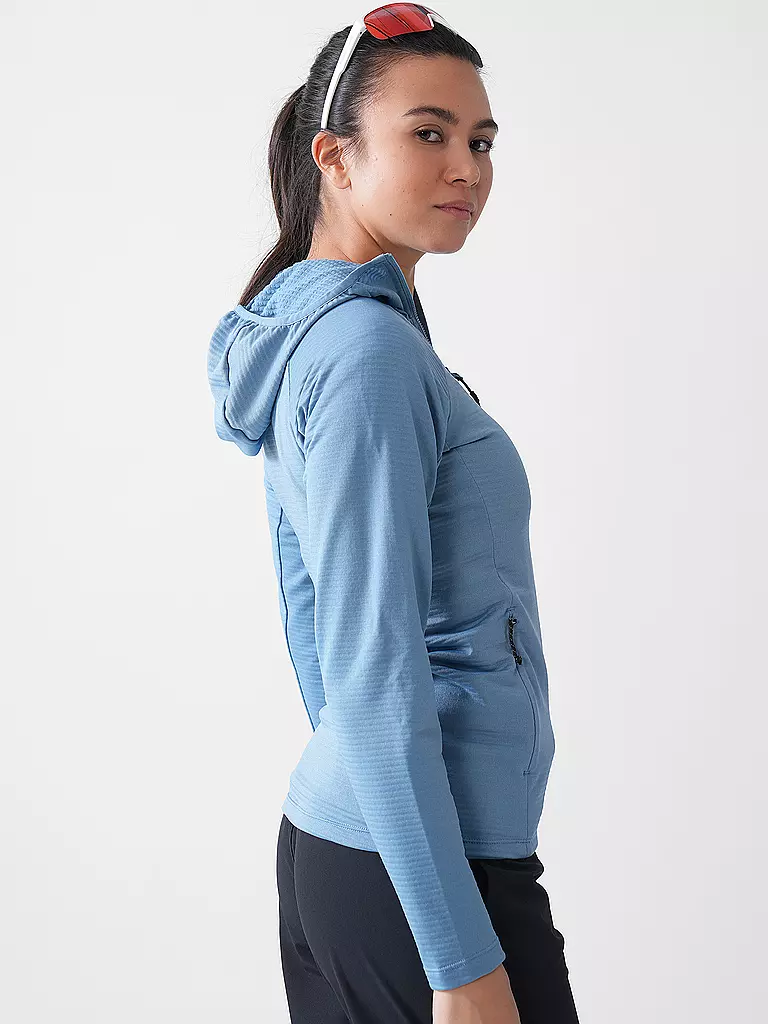 MERU | Giacca in pile da donna Highfields con cappuccio | Blu