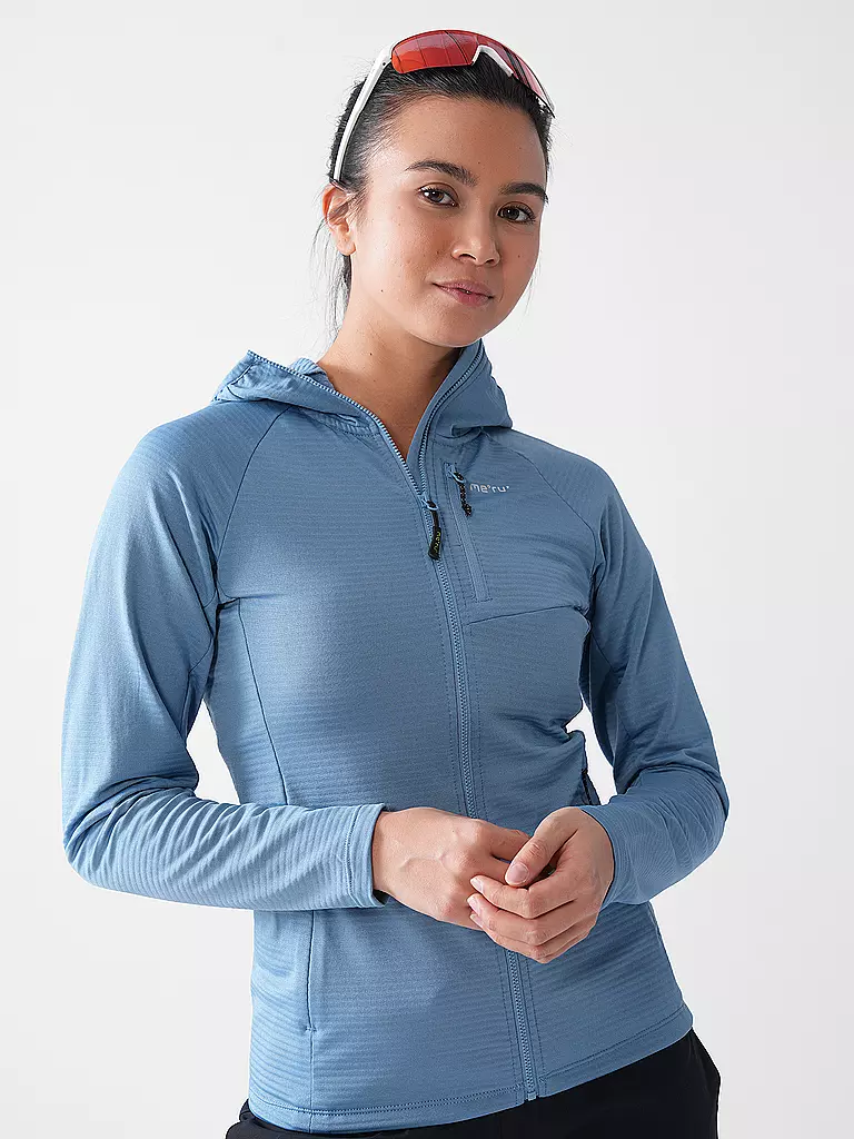 MERU | Giacca in pile da donna Highfields con cappuccio | Blu