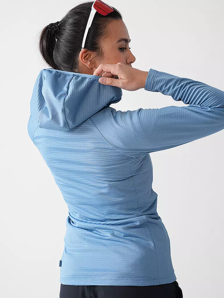 MERU | Giacca in pile da donna Highfields con cappuccio | Blu