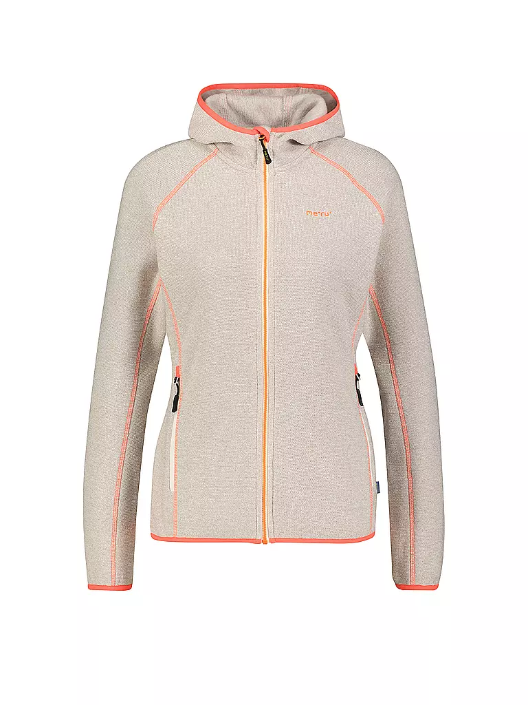 MERU | Giacca in pile da donna Horta con cappuccio | Beige