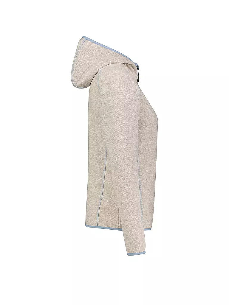 MERU | Giacca in pile da donna Horta con cappuccio | Beige