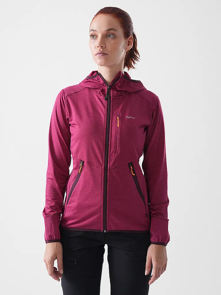 MERU | Giacca in pile da donna Silkeborg Stretch con cappuccio |