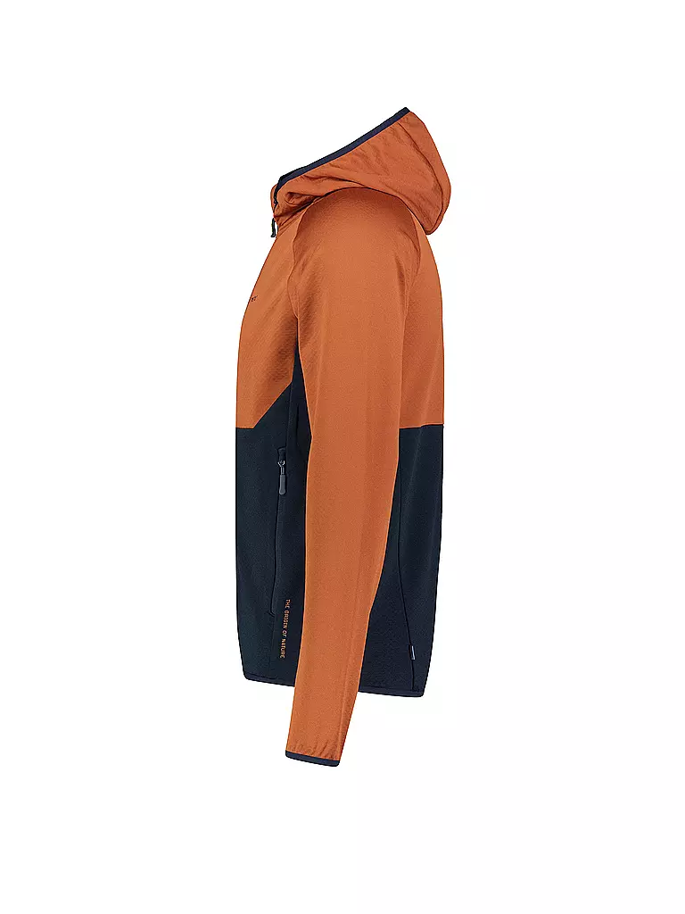 MERU | Giacca in pile da uomo Aveiro con cappuccio | Rame