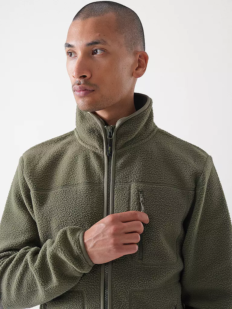 MERU | Giacca in pile da uomo Boigny Sherpafleece | Verde scuro