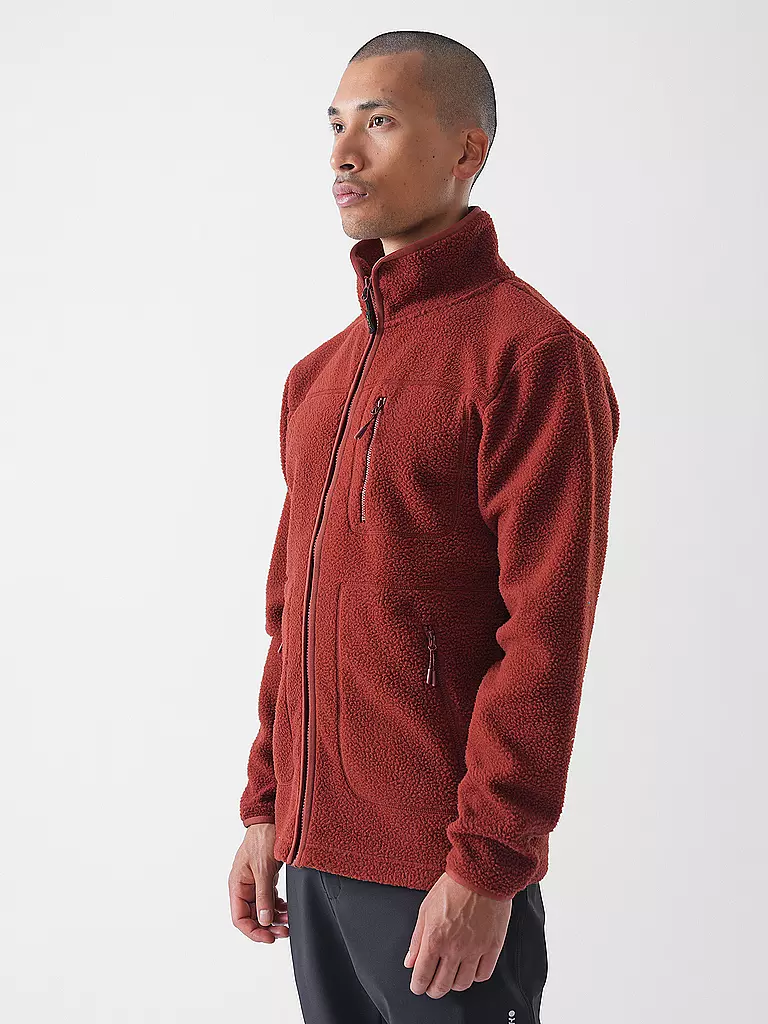 MERU | Giacca in pile da uomo Boigny Sherpafleece | Rame