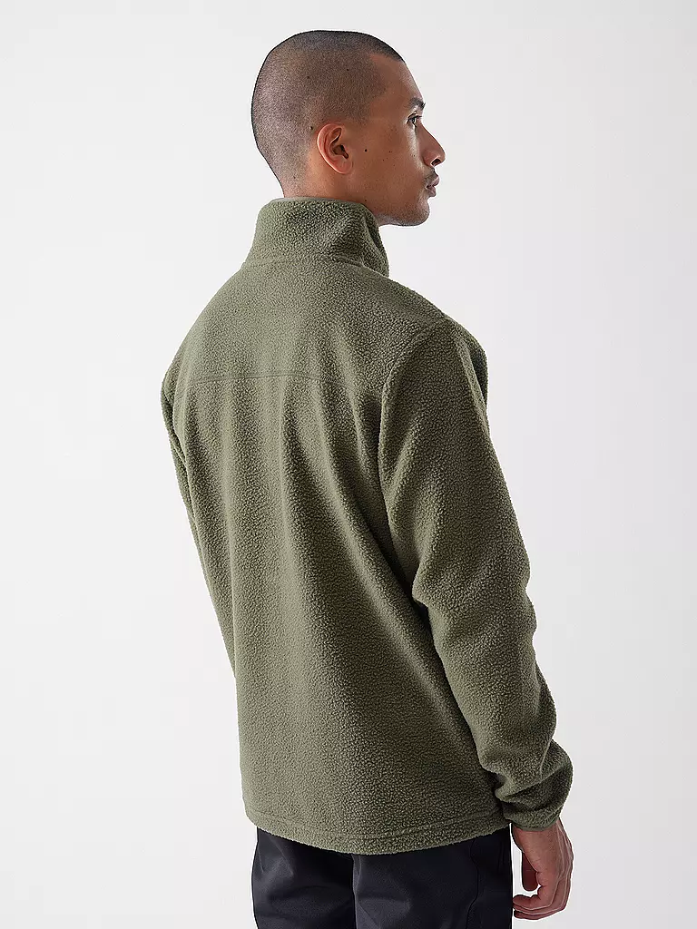 MERU | Giacca in pile da uomo Boigny Sherpafleece | Verde scuro