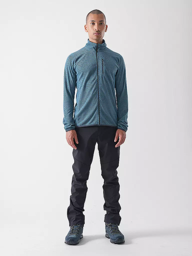 MERU | Giacca in pile da uomo Calais con cappuccio | Petrolio