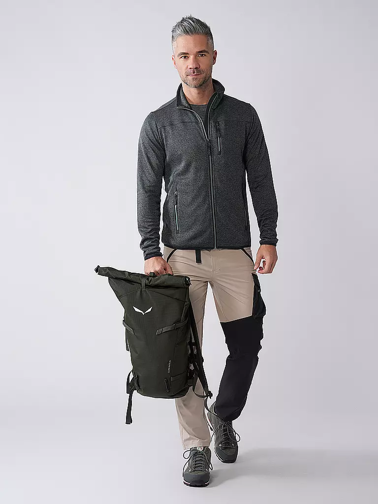 MERU | Giacca in pile da uomo Cusco | Verde scuro