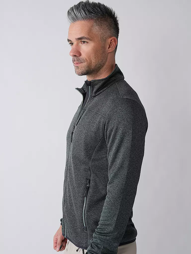 MERU | Giacca in pile da uomo Cusco | Verde scuro