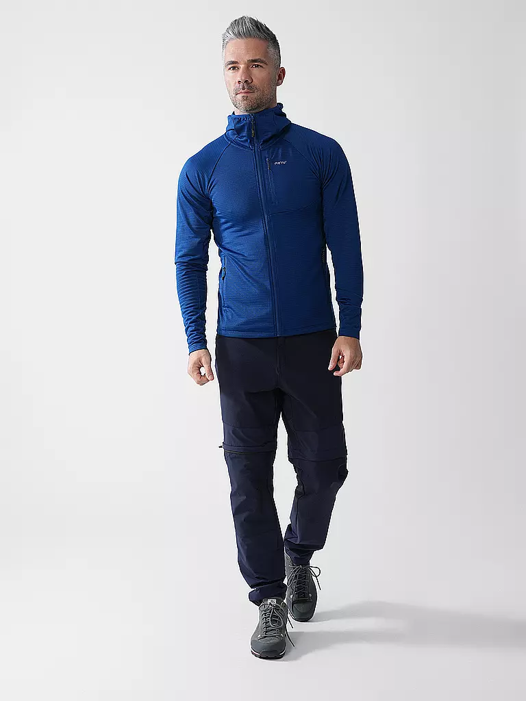 MERU | Giacca in pile da uomo Highfields con cappuccio | Blu scuro