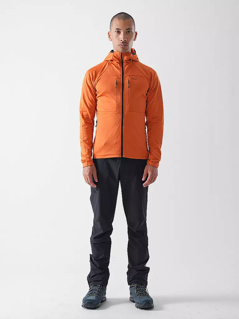 MERU | Giacca in pile da uomo Tyonek con cappuccio | Rame