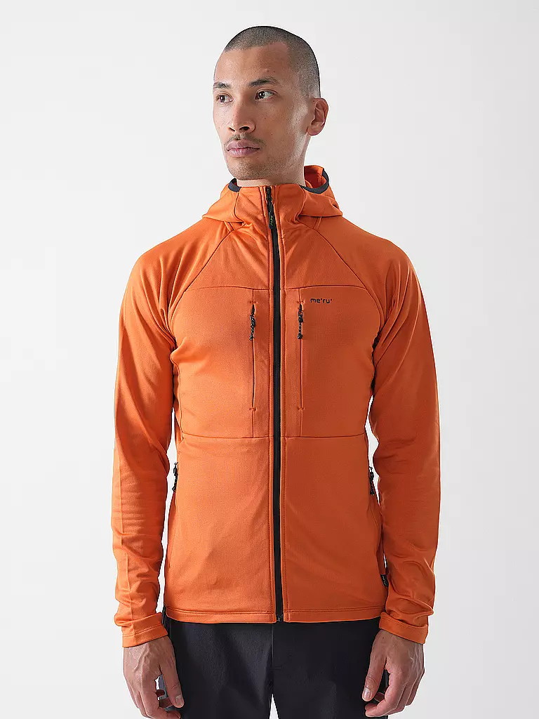 MERU | Giacca in pile da uomo Tyonek con cappuccio | Rame