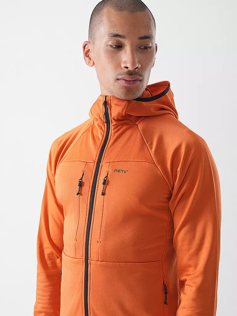 MERU | Giacca in pile da uomo Tyonek con cappuccio | Rame