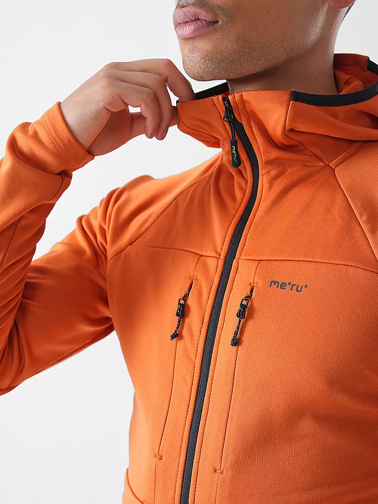 MERU | Giacca in pile da uomo Tyonek con cappuccio | Rame