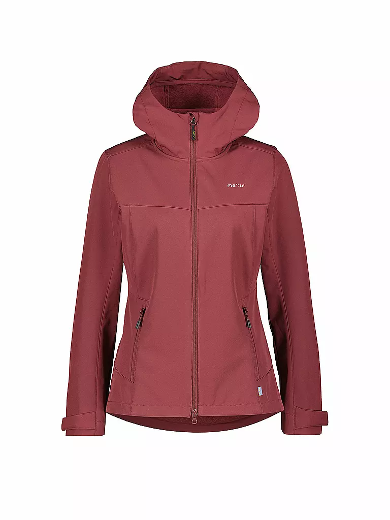 MERU | Giacca softshell da donna Toulouse con cappuccio | Rosso scuro