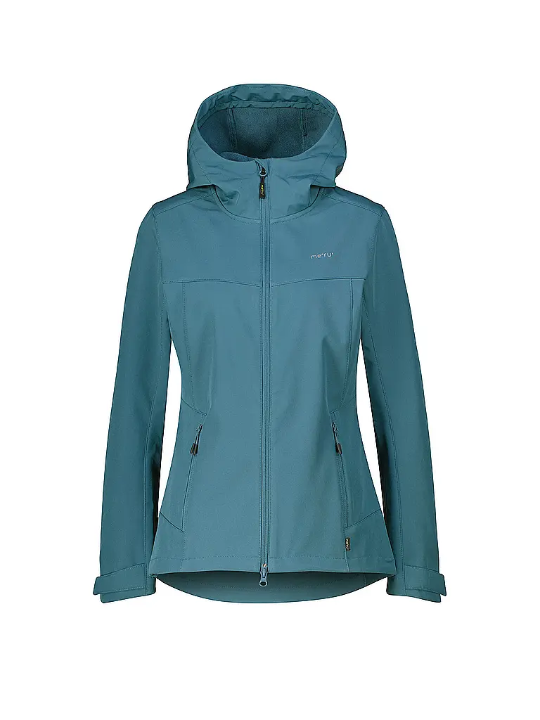 MERU | Giacca softshell da donna Toulouse con cappuccio | Petrolio