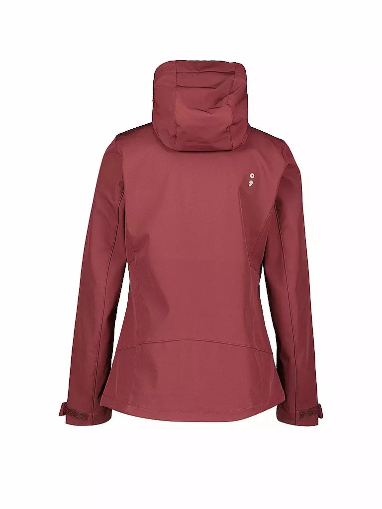 MERU | Giacca softshell da donna Toulouse con cappuccio | Rosso scuro