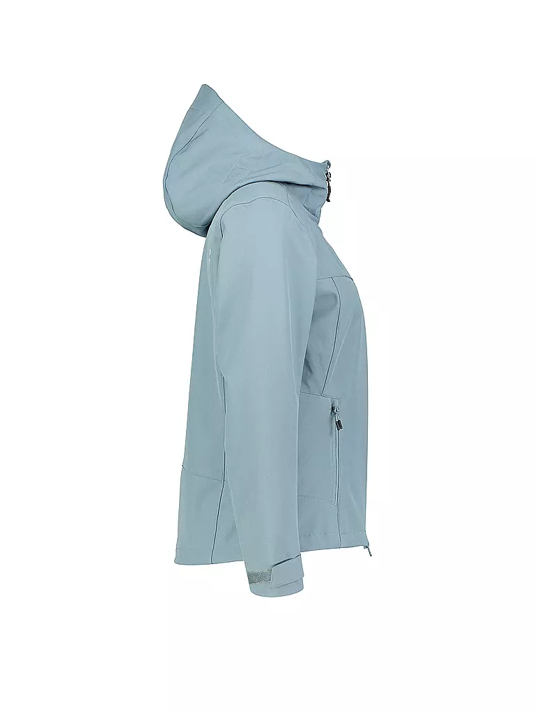 MERU | Giacca softshell da donna Toulouse con cappuccio | Grigio