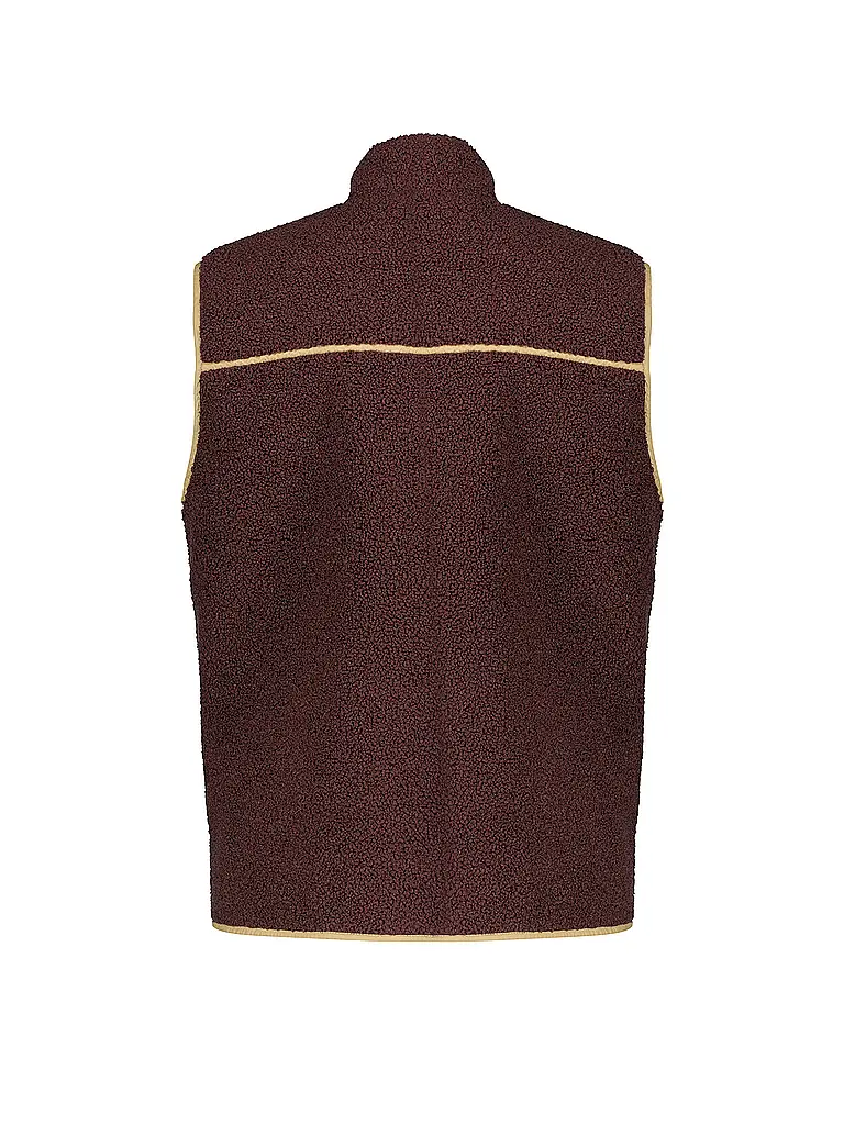MERU | Gilet da donna Herlev in pile teddy | Marrone