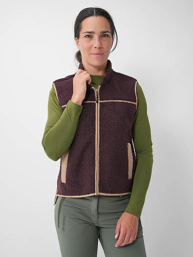 MERU | Gilet da donna Herlev in pile teddy |