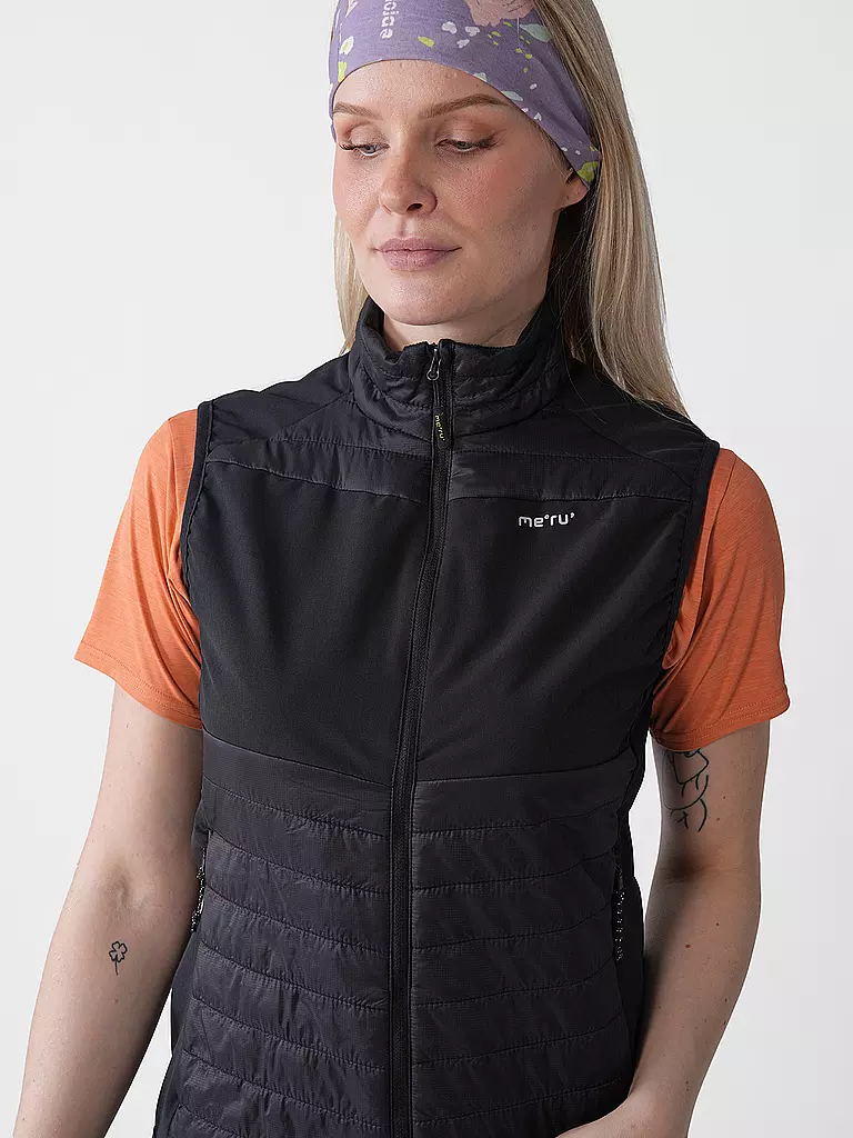 MERU | Gilet ibrido da donna Jauja | Nero