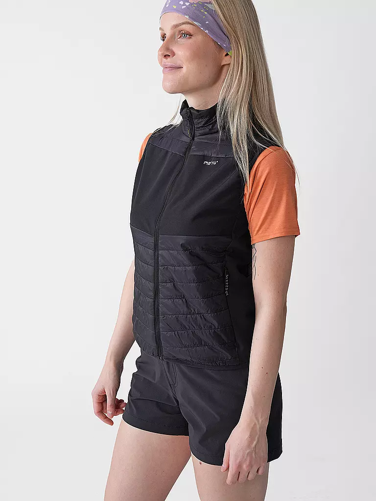 MERU | Gilet ibrido da donna Jauja | Nero