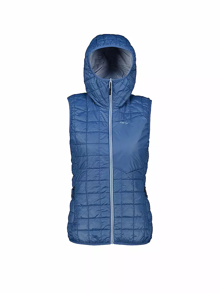MERU | Gilet isolante da donna Naknek con cappuccio | Blu chiaro