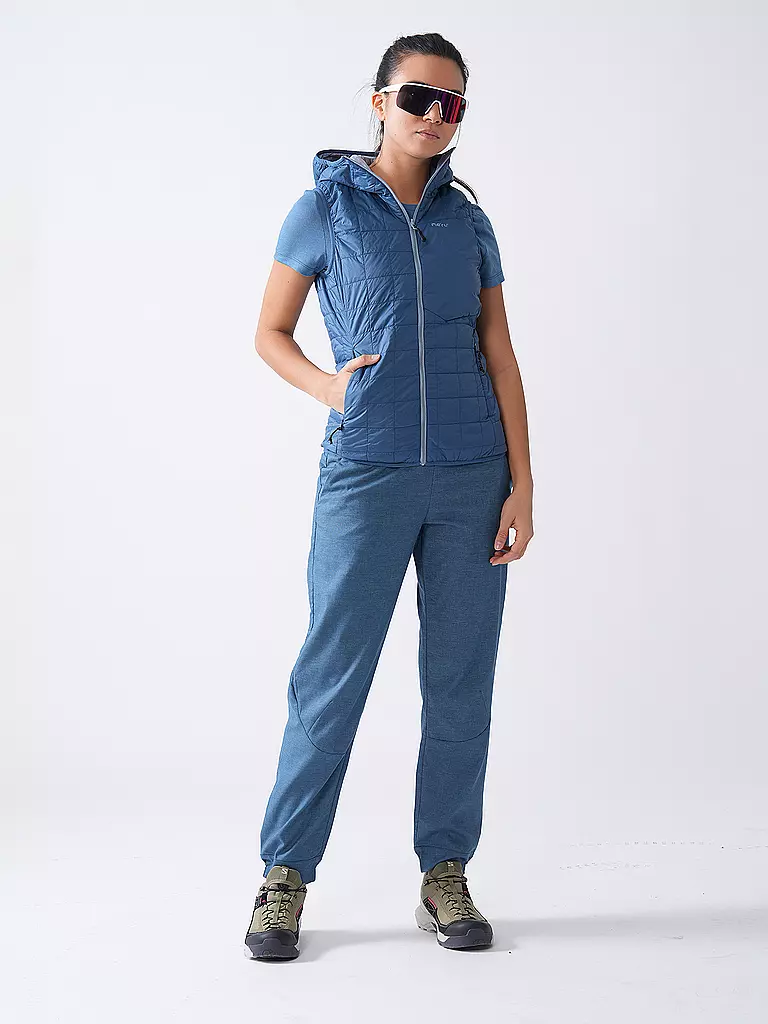MERU | Gilet isolante da donna Naknek con cappuccio | Blu chiaro