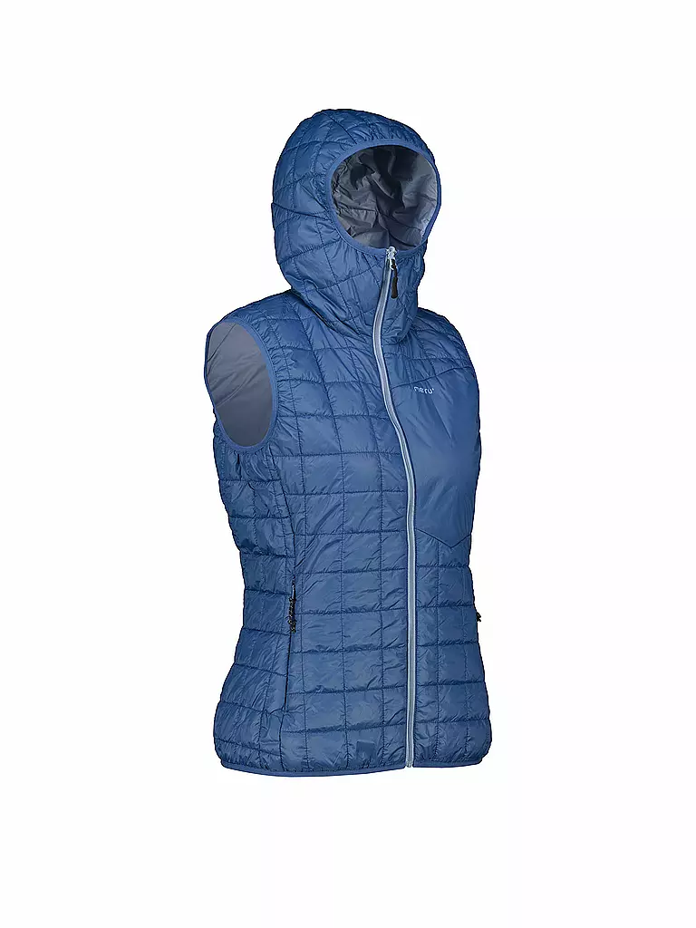 MERU | Gilet isolante da donna Naknek con cappuccio | Blu chiaro