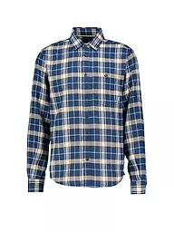 MERU | Herren Flanellhemd Lund | Blu scuro