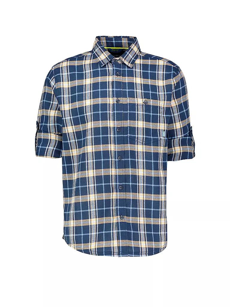 MERU | Herren Flanellhemd Lund | Blu scuro