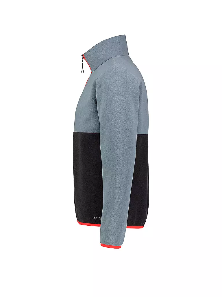 MERU | Herren Fleecepullover mit Zip | Grigio