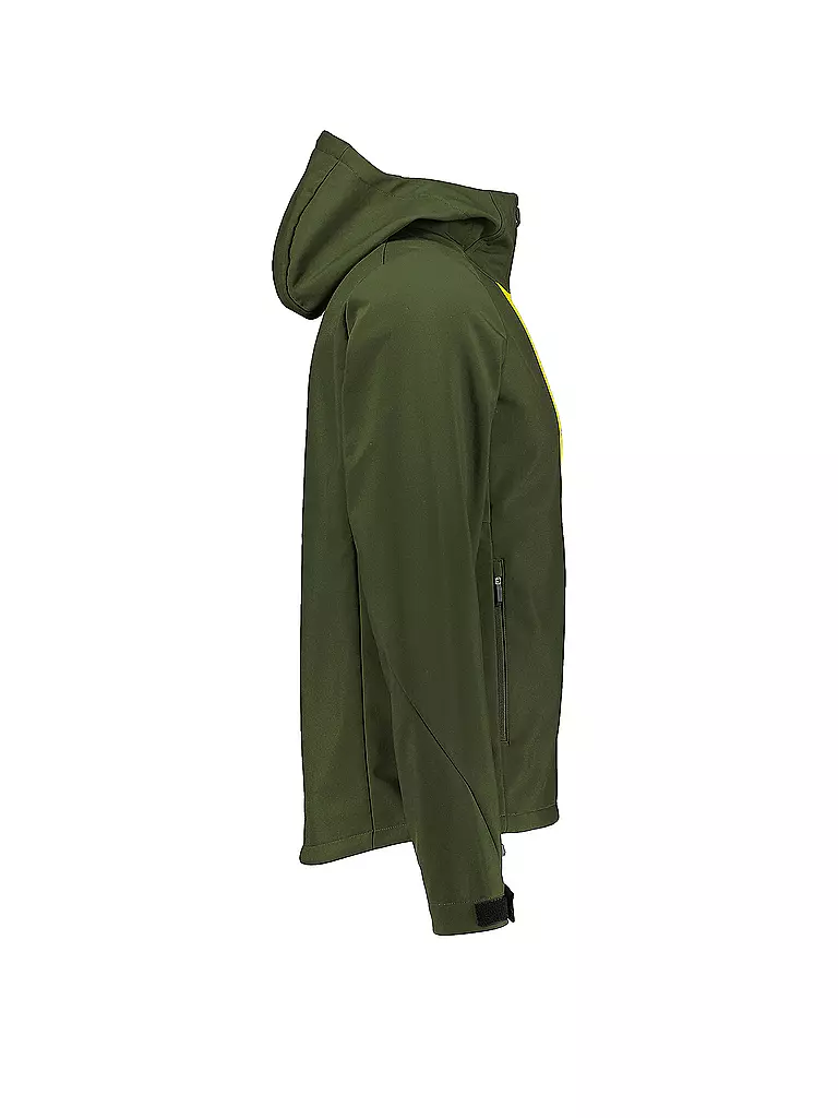 MERU | Herren Softshelljacke Talcahuano Hoodie | Verde scuro