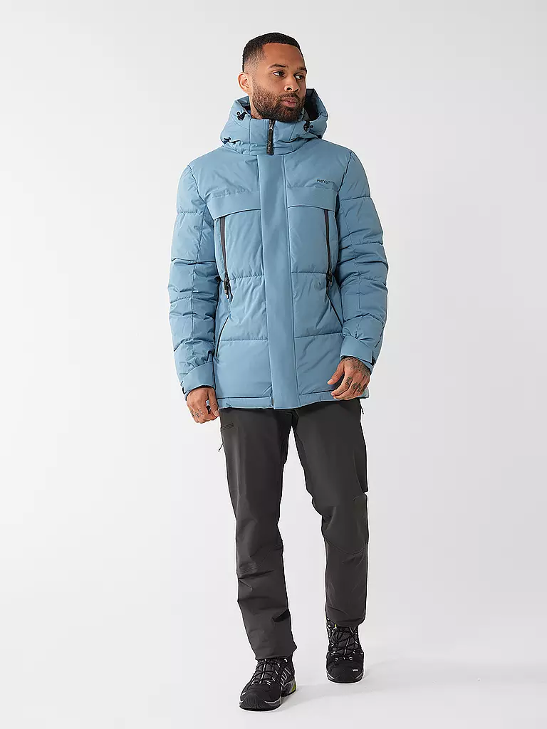 MERU | Herren Wanderjacke Varberg Hoodie | Blu chiaro