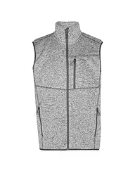 MERU | Herren Weste Bergen Strickfleece | Grigio chiaro