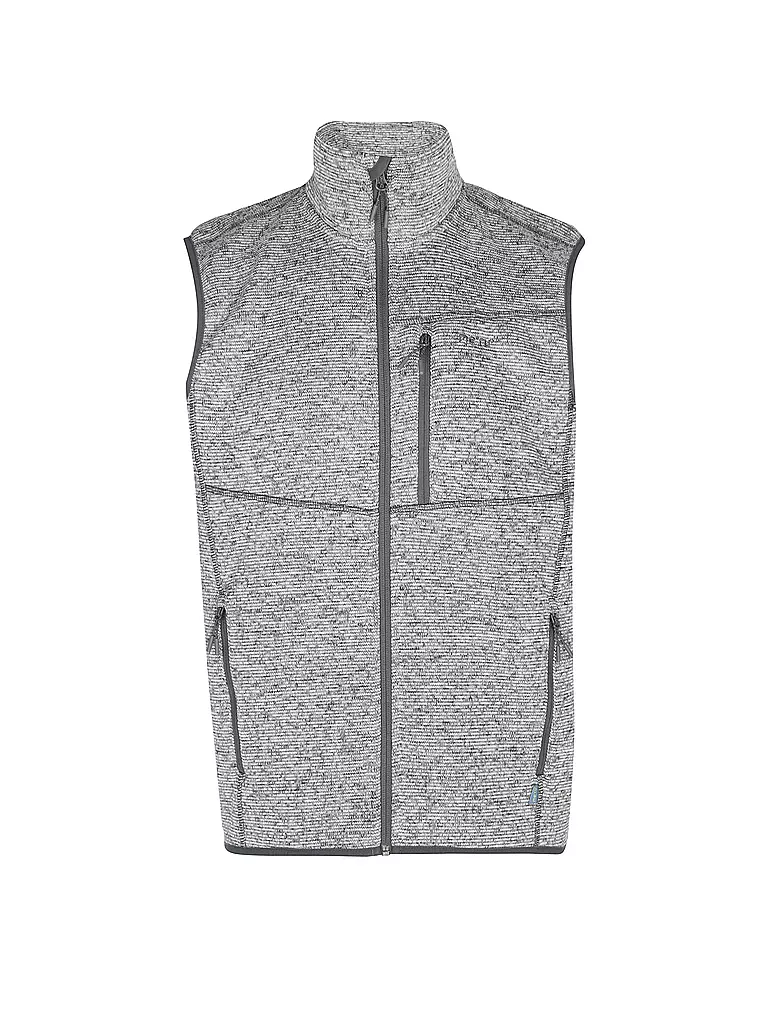 MERU | Herren Weste Bergen Strickfleece | Grigio chiaro