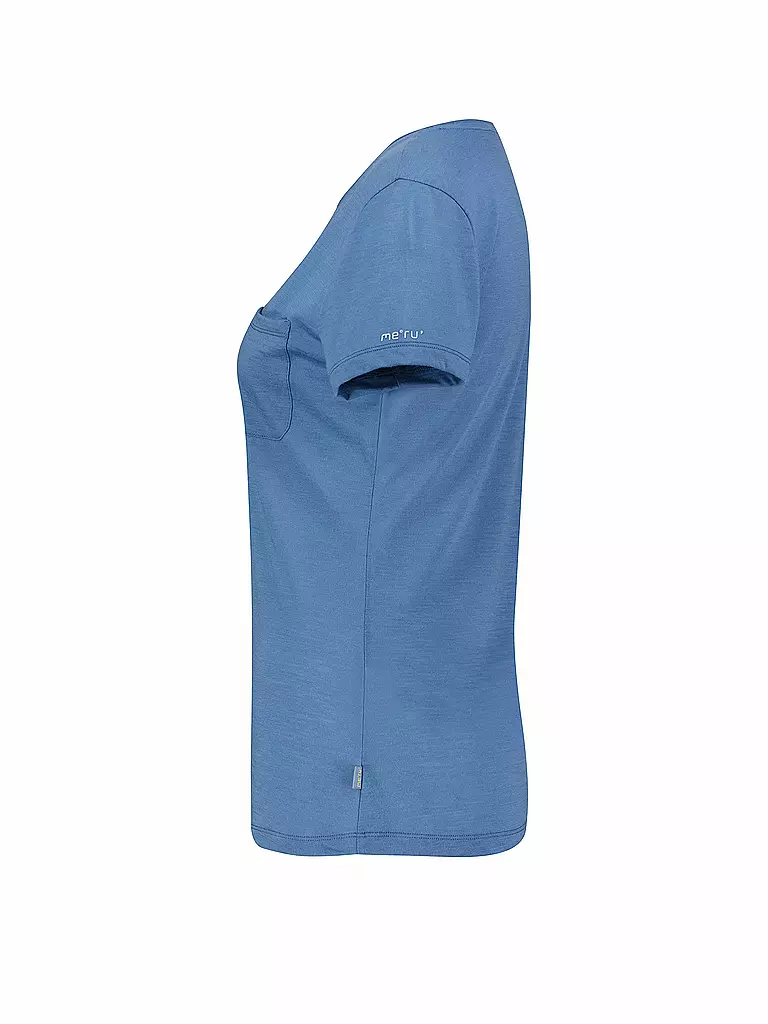 MERU | Maglietta funzionale da donna Queluz Merino | Blu scuro
