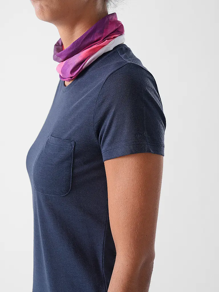 MERU | Maglietta funzionale da donna Trelleborg Woolmix | Blu scuro