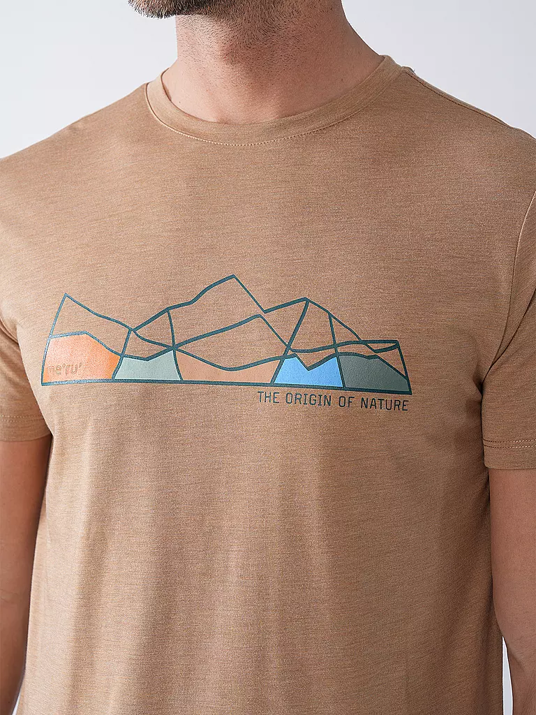 MERU | Maglietta funzionale da uomo Brito | Marrone chiaro