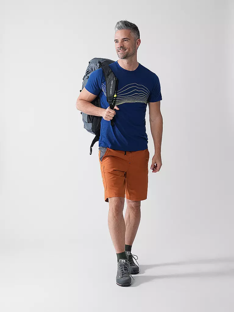 MERU | Maglietta funzionale da uomo Bustos Merino | Blu scuro