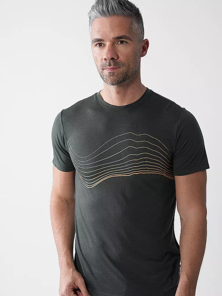 MERU | Maglietta funzionale da uomo Bustos Merino | Verde scuro