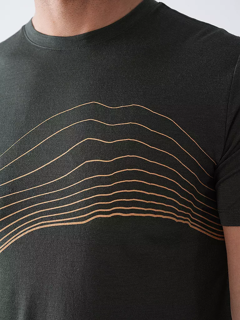 MERU | Maglietta funzionale da uomo Bustos Merino | Verde scuro