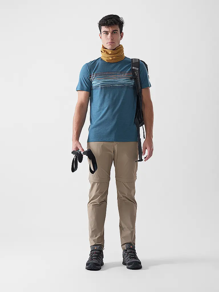 MERU | Maglietta funzionale da uomo Laholm Woolmix | Petrolio