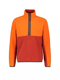 MERU | Herren Fleecepullover mit Zip | Marrone chiaro