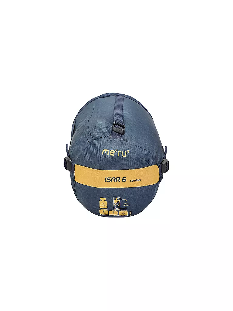 MERU | Sacco a pelo in fibra sintetica Isar 6 Comfort 42x21cm 1350g | Blu scuro