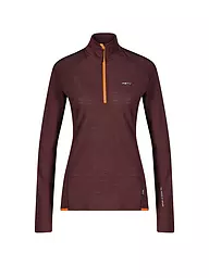 MERU | Zipshirt funzionale da donna Vordingborg | Marrone