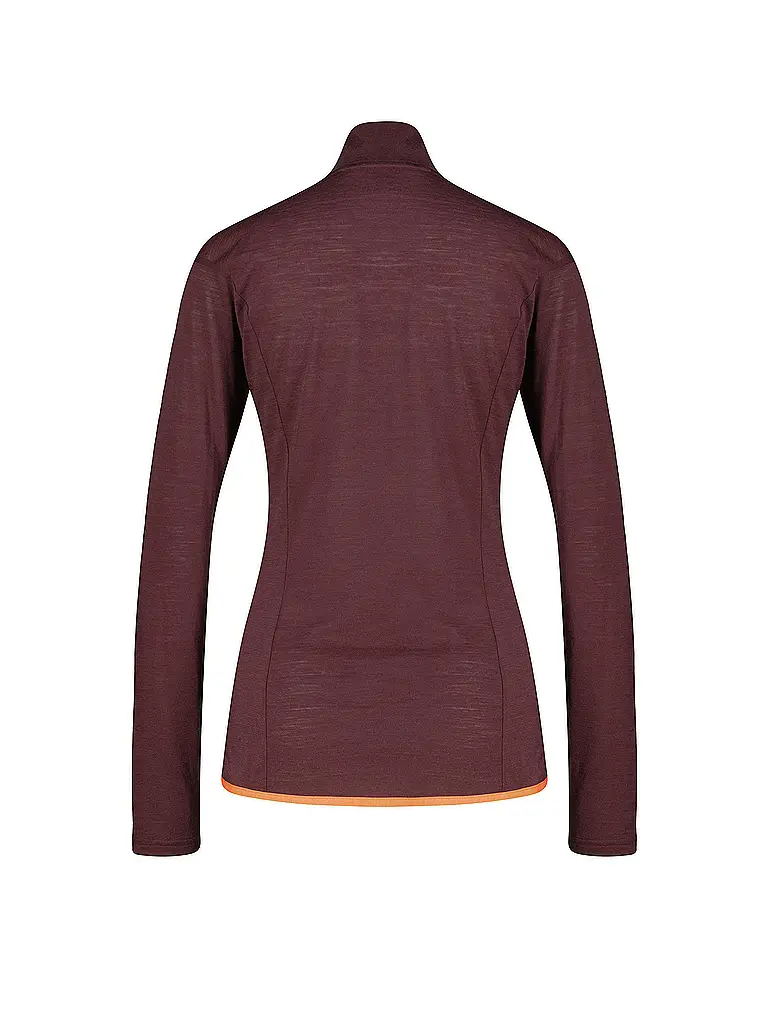 MERU | Zipshirt funzionale da donna Vordingborg | Marrone